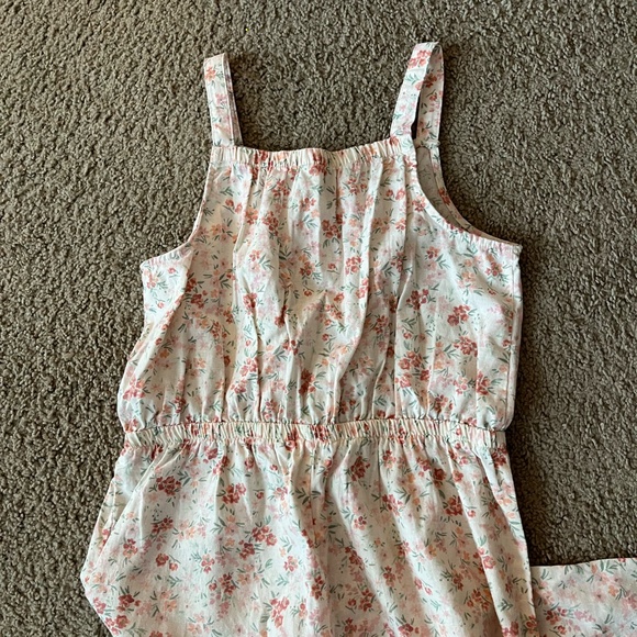 OshKosh B’gosh Girls Floral One Piece Jumpsuit Romper - Picture 3 of 6